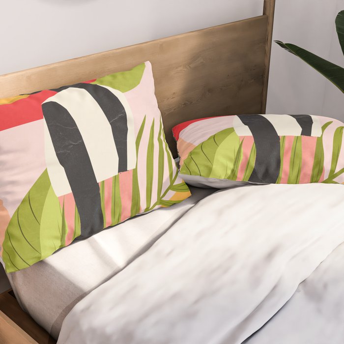 Tropical Girl 2/2 Pillow Sham Gallery Image 2