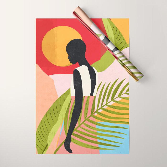 Tropical Girl 2/2 Wrapping Paper Gallery Image 1