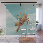 Meehaw - Rodeo Cat Bronc Wall Mural Gallery Image 1