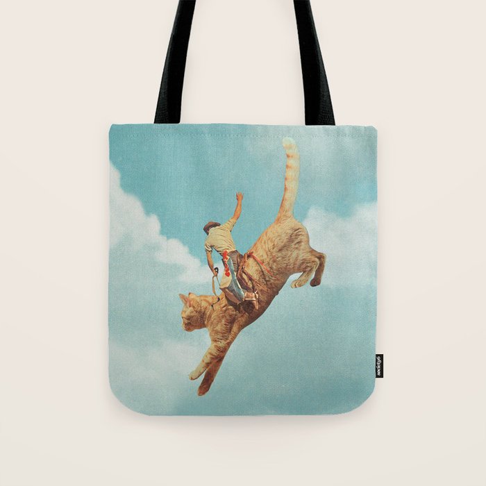 Meehaw - Rodeo Cat Bronc Tote Bag Gallery Image 1