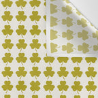 Clovers XIX Chartreuse Botanical Pattern Wall Tapestry Gallery Image 3
