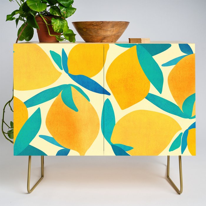 Mangoes - Tropical Fruit Illustration Credenza Gallery Image 1