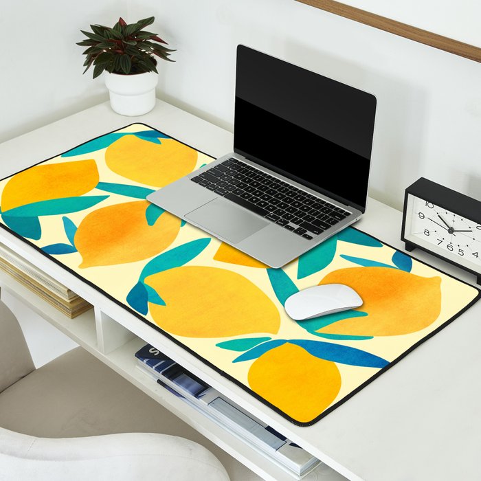 Mangoes - Tropical Fruit Illustration Desk Mat Gallery Image 2