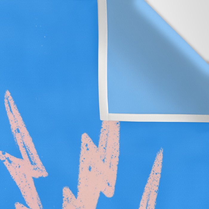 Cat Power! (Sky Blue & Pink) Wall Tapestry Gallery Image 3