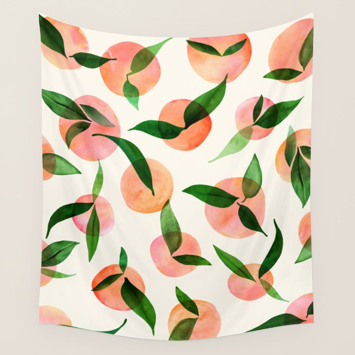 Abstract Summer Fruit Pattern Wall Tapestry Gallery Image 4