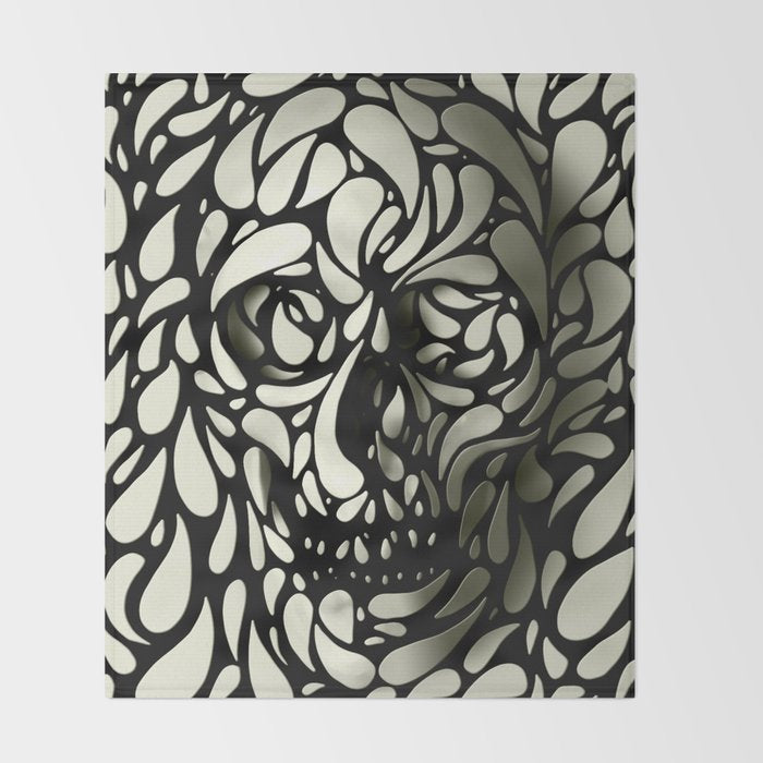 Skull Throw Blanket Gallery Image 2