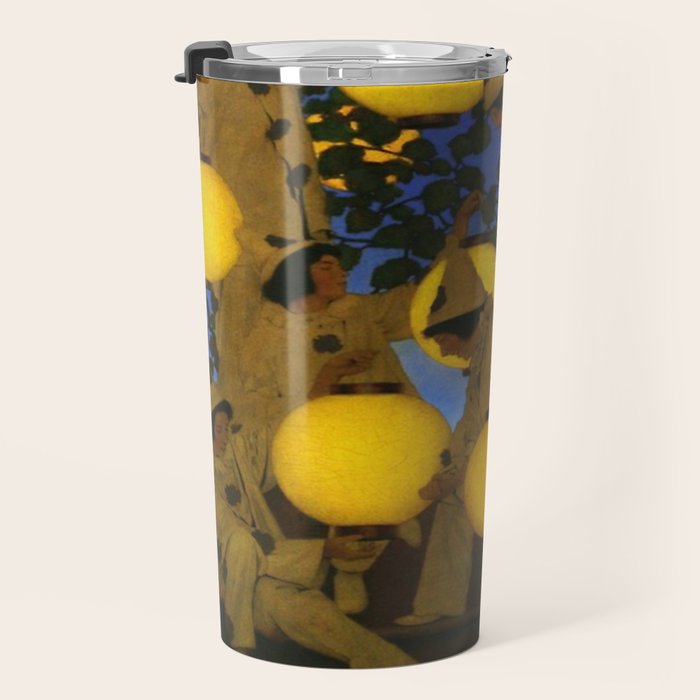 Maxfield Parrish - The Lantern Bearers , 1908 Travel Mug Gallery Image 3