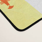 Red Lobsters On Hand-Painted Sunny Yellow Stripes Desk Mat Gallery Image 4