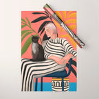The Cat and the Calm Wrapping Paper Gallery Image 1
