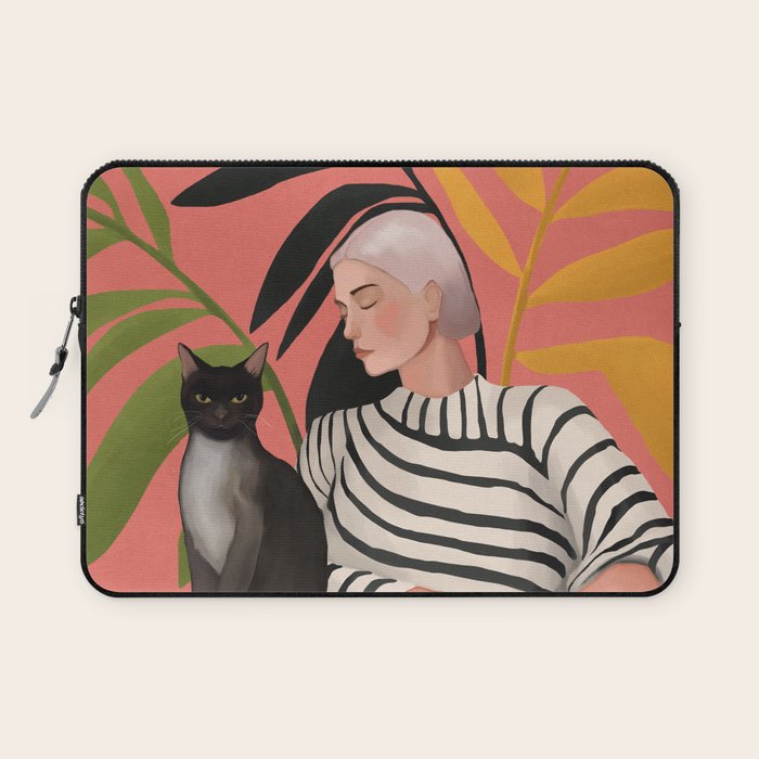The Cat and the Calm Laptop Sleeve Gallery Image 1