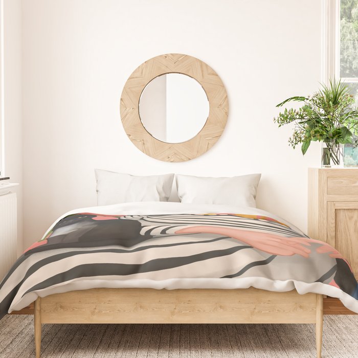 The Cat and the Calm Duvet Cover Gallery Image 3