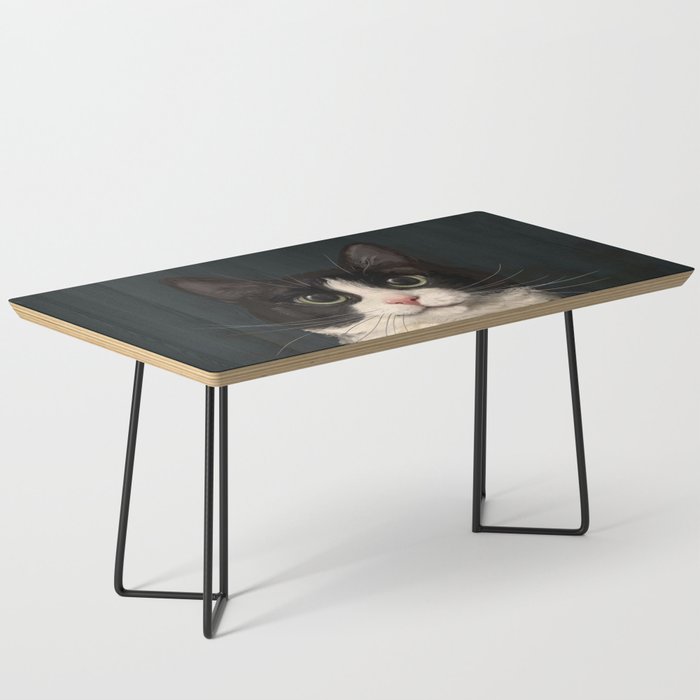 Tuxedo Cat Portrait Coffee Table Gallery Image 1