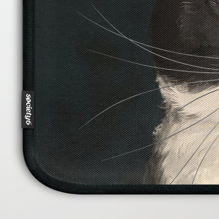 Tuxedo Cat Portrait Laptop Sleeve Gallery Image 3