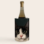 Tuxedo Cat Portrait Wine Chiller Gallery Image 1
