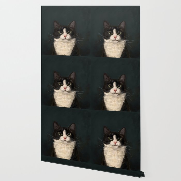 Tuxedo Cat Portrait Wallpaper Gallery Image 2