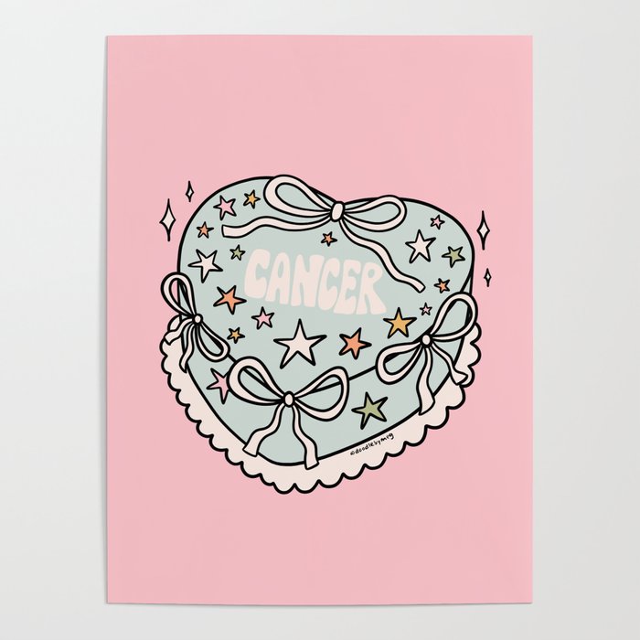 Cancer Heart Cake Poster Gallery Image 1