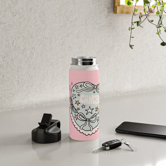 Cancer Heart Cake Water Bottle Gallery Image 4