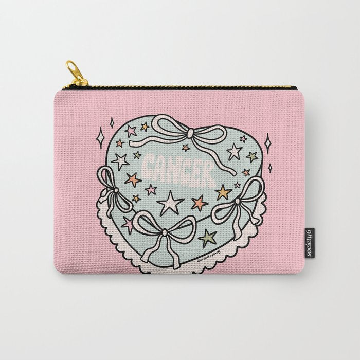 Cancer Heart Cake Carry All Pouch Gallery Image 1