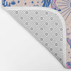 Desert Unicorn - pink and ultramarine  Bath Mat Gallery Image 2
