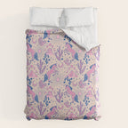 Desert Unicorn - pink and ultramarine  Duvet Cover Gallery Image 6