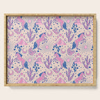 Desert Unicorn - pink and ultramarine  Serving Tray Gallery Image 1