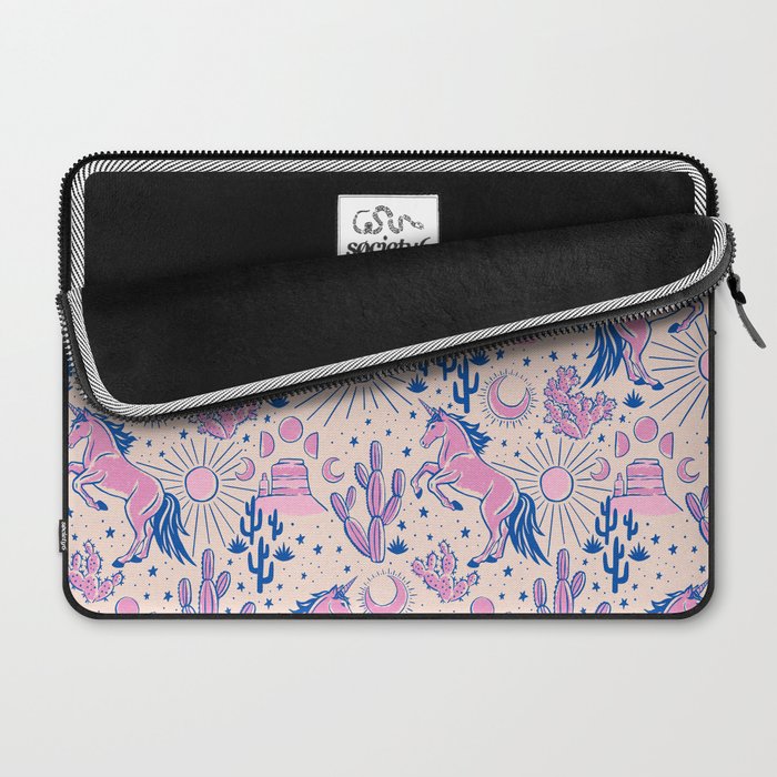 Desert Unicorn - pink and ultramarine  Laptop Sleeve Gallery Image 2