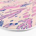 Desert Unicorn - pink and ultramarine  Bath Mat Gallery Image 3