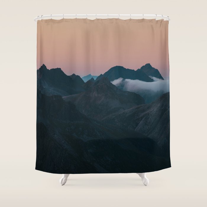 Your mountain is waiting - Landscape and Nature Photography Shower Curtain Gallery Image 1