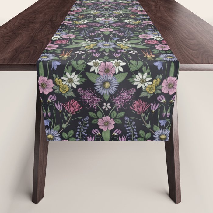 Mount Rainier Wildflowers Table Runner Gallery Image 1