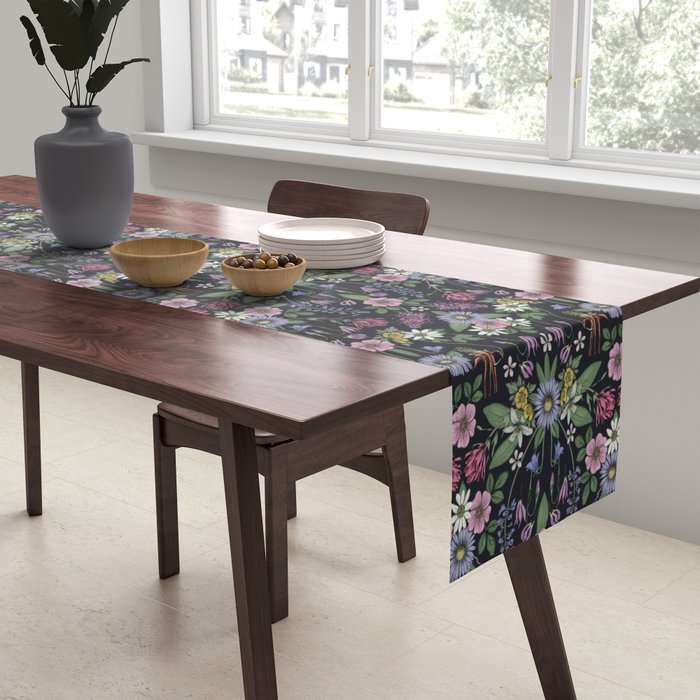 Mount Rainier Wildflowers Table Runner Gallery Image 2