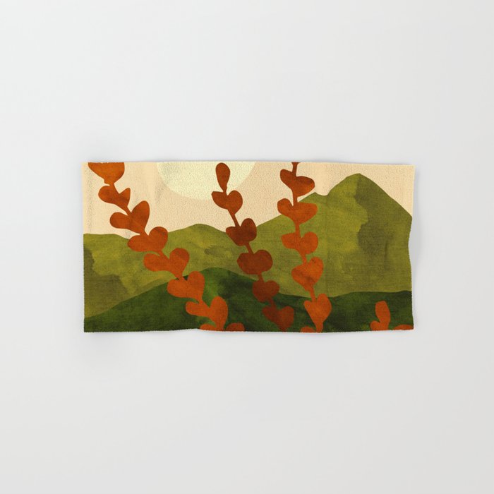 Oahu Morning Impressionist Landscape Painting Towels Gallery Image 1