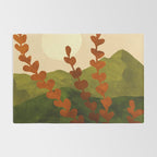 Oahu Morning Impressionist Landscape Painting Rug Gallery Image 2