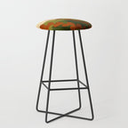 Oahu Morning Impressionist Landscape Painting Stool Gallery Image 1