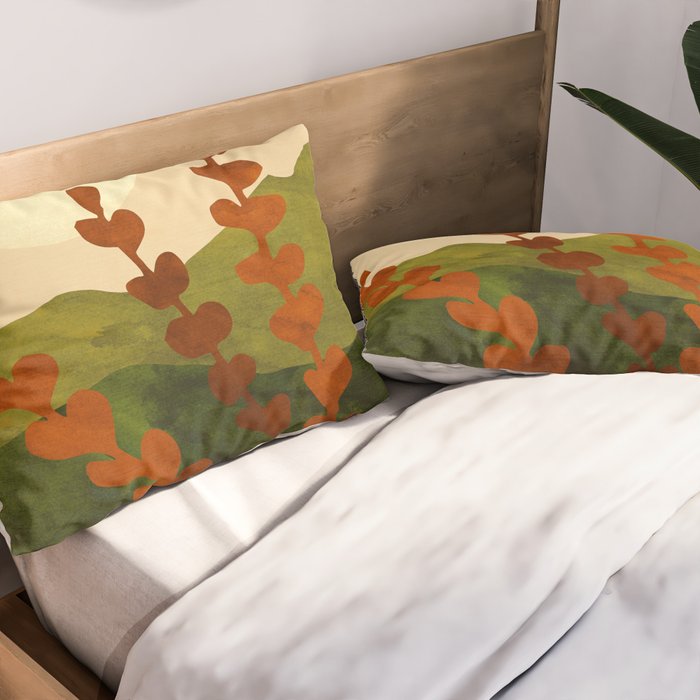Oahu Morning Impressionist Landscape Painting Pillow Sham Gallery Image 2