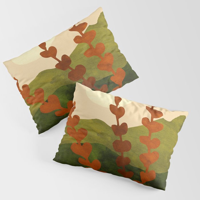 Oahu Morning Impressionist Landscape Painting Pillow Sham Gallery Image 1