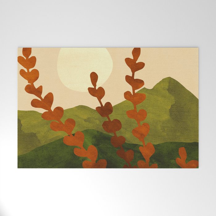 Oahu Morning Impressionist Landscape Painting Welcome Mat Gallery Image 1