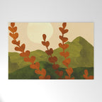 Oahu Morning Impressionist Landscape Painting Welcome Mat Gallery Image 1