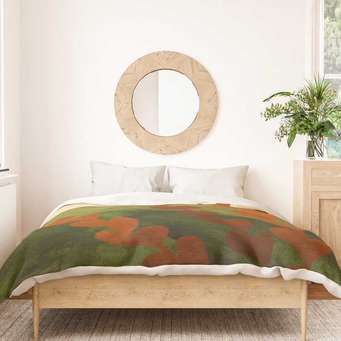 Oahu Morning Impressionist Landscape Painting Duvet Cover Gallery Image 3