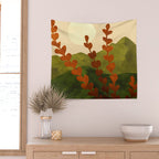 Oahu Morning Impressionist Landscape Painting Wall Tapestry Gallery Image 2