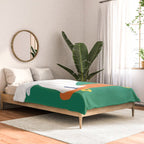 Poodle dog on skateboard Comforter Gallery Image 2