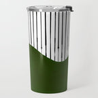 lines and wave (green) Travel Mug Gallery Image 2
