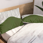 lines and wave (green) Pillow Sham Gallery Image 2