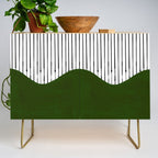 lines and wave (green) Credenza Gallery Image 1