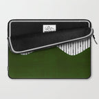 lines and wave (green) Laptop Sleeve Gallery Image 2