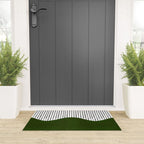lines and wave (green) Welcome Mat Gallery Image 3