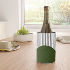 lines and wave (green) Wine Chiller Gallery Image 4