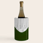 lines and wave (green) Wine Chiller Gallery Image 2