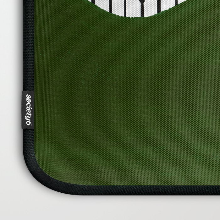 lines and wave (green) Laptop Sleeve Gallery Image 3