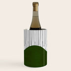 lines and wave (green) Wine Chiller Gallery Image 1