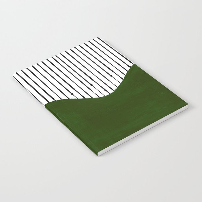 lines and wave (green) Notebook Gallery Image 2